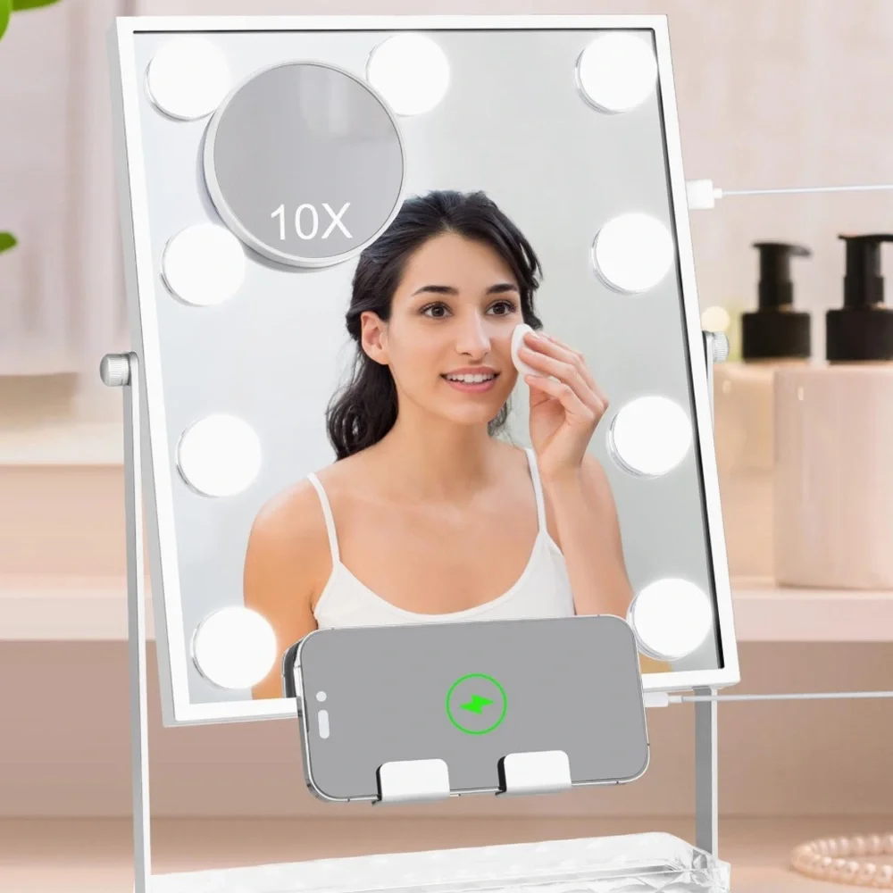 ⚫️ Hollywood Vanity Makeup Mirror Dimmerable Smart Touch Control LED and Storage